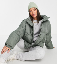Oversized-пуховик цвета хаки из переработанных материалов ASOS DESIGN Tall-Зеленый цвет