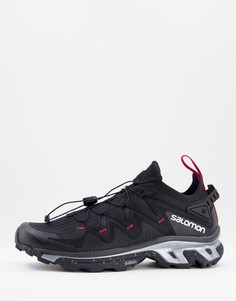 Черные кроссовки на массивной подошве Salomon XT-Rush-Черный цвет