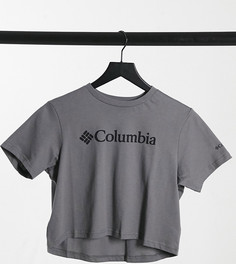 Серая укороченная футболка Columbia North Cascades эксклюзивно для ASOS-Серый