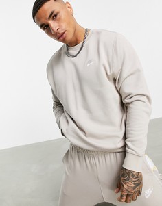 Светло-бежевый свитшот Nike Club-Светло-бежевый цвет