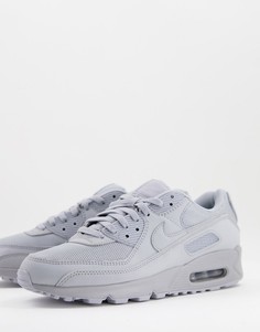 Светло-серые кроссовки Nike Air Max 90 365-Серый