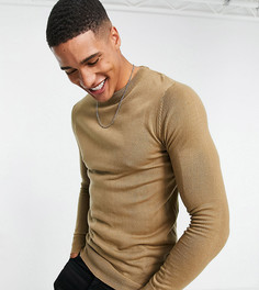 Джемпер песочного цвета с круглым вырезом Brave Soul Tall-Нейтральный