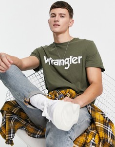 Футболка с логотипом Wrangler-Зеленый цвет