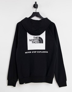 Худи черного цвета с рукавами реглан The North Face-Черный цвет