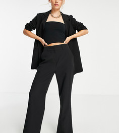 Черные прямые брюки ASOS DESIGN Petite Ultimate-Черный цвет
