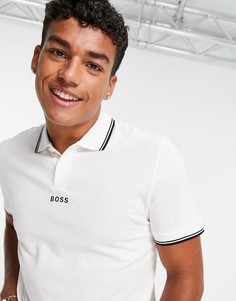 Белая футболка-поло BOSS Pchup-Белый