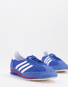 Синие кроссовки adidas Originals SL 72-Голубой