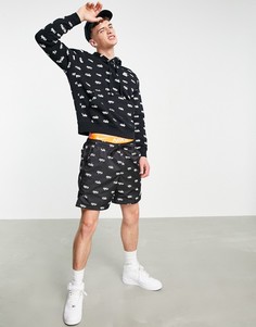 Черный худи с принтом логотипа Nike Club