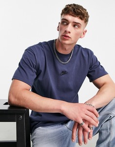 Темно-синяя oversized-футболка Nike Premium Essential-Темно-синий