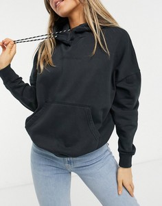 Худи черного цвета Quiksilver Oversized-Черный цвет