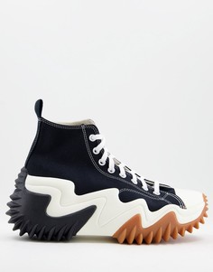 Черные с белым кроссовки Converse Run Star Motion-Черный цвет