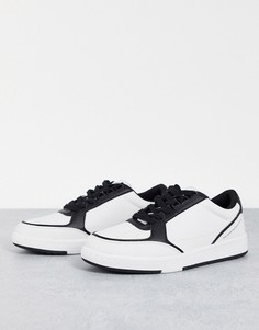 Черно-белые кроссовки Pull&Bear-Черный цвет Bershka