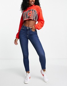 Джинсы оттенка индиго Topshop Leigh-Голубой
