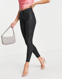 Черные джинсы скинни с завышенной талией ASOS DESIGN ridley-Черный цвет