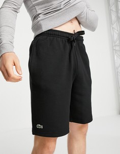 Черные базовые трикотажные шорты Lacoste-Черный