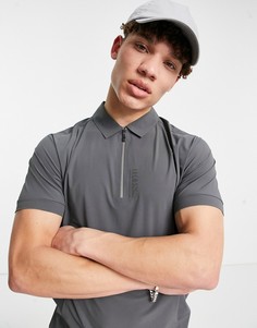 Футболка-поло BOSS Athleisure Pariq-Серый