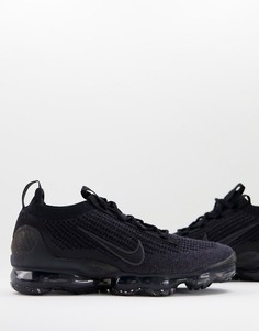 Черные кроссовки Nike Air Vapormax 2021 Flyknit-Черный цвет