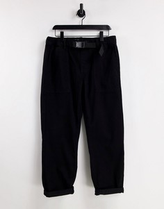 Черные джинсы с ремнем Topman-Черный