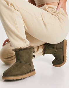 Серые ботинки с бантиками UGG-Серый