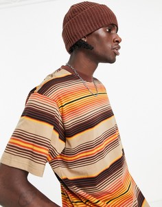 Бежевая футболка в полоску Carhartt WIP Tuscon-Светло-бежевый цвет