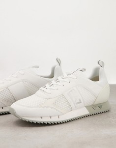 Белые кроссовки с логотипом Armani EA7-Белый