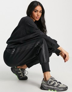 Черные джоггеры с манжетами adidas Originals-Черный цвет