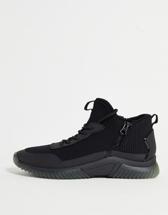 Черные кроссовки на спортивной подошве с молнией сбоку Aldo-Черный цвет