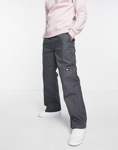 Темно-серые брюки со вставками на коленях Dickies-Серый