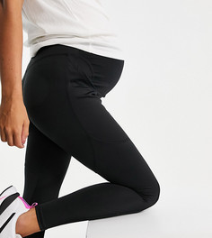 Леггинсы с моделирующим эффектом и карманом ASOS 4505 Maternity-Черный