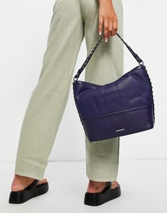 Темно-синяя сумка на плечо с ручкой сверху Rebecca Minkoff-Черный цвет