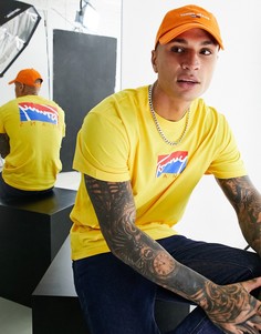 Желтая футболка с логотипом на груди и спине в стиле колор блок Tommy Jeans-Желтый