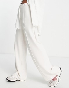 Кремовые широкие брюки Vero Moda-Белый