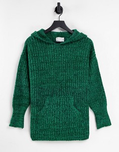 Зеленый премиум-худи для дома в технике секционного крашения ASOS DESIGN-Зеленый цвет