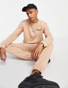 Бежевый флисовый спортивный костюм Sixth June-Светло-бежевый цвет