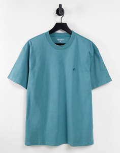 Выбеленная синяя футболка Carhartt WIP Sedona-Голубой