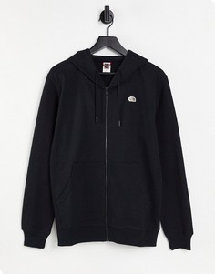 Худи черного цвета на молнии с графическим принтом The North Face-Черный цвет