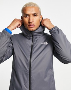 Серая утепленная куртка The North Face Quest-Черный цвет