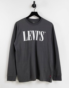 Свободный лонгслив с логотипом в стиле 90-х Levis-Черный цвет Levis®