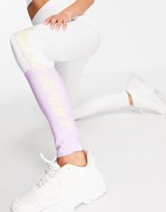 Белые леггинсы с контрастной отделкой в спортивном стиле ODolls Collection-Белый