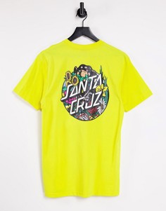 Желтая футболка Santa Cruz Dressen Pup Dot-Желтый