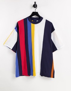 Oversized-футболка в вертикальную полоску GANT-Разноцветный