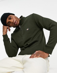 Свитшот оливкового цвета с молнией 1/4 Dickies Oakport-Зеленый цвет