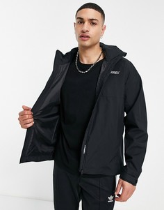 Черная двухслойная куртка с капюшоном adidas Terrex Multi RAIN.RDY Primegreen-Черный цвет