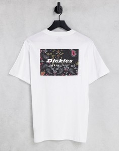 Белая футболка с принтом на спине Dickies Reworked-Белый