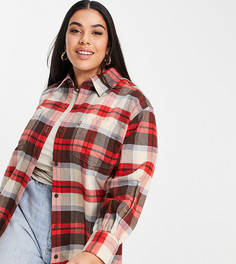 Рубашка в красную клетку в утилитарном стиле Levis Plus-Красный