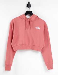 Розовый укороченный худи The North Face Trend-Розовый цвет