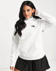 Худи белого цвета с принтом и рукавами реглан The North Face-Белый