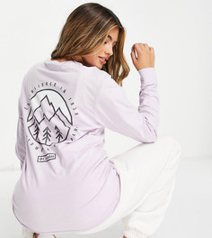 Сиреневый лонгслив с принтом на спине Columbia Cades Cove – эксклюзивно для ASOS-Фиолетовый цвет