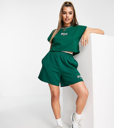 Зеленые шорты-боксеры с завышенной талией в баскетбольном стиле Reebok – эксклюзивно для ASOS-Зеленый цвет
