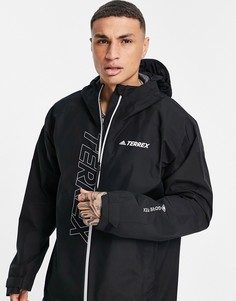 Черный дождевик adidas Terrex Gore-Tex Paclite-Черный цвет